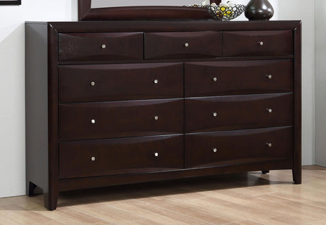 Coaster Phoenix 9-drawer Dresser Cappuccino