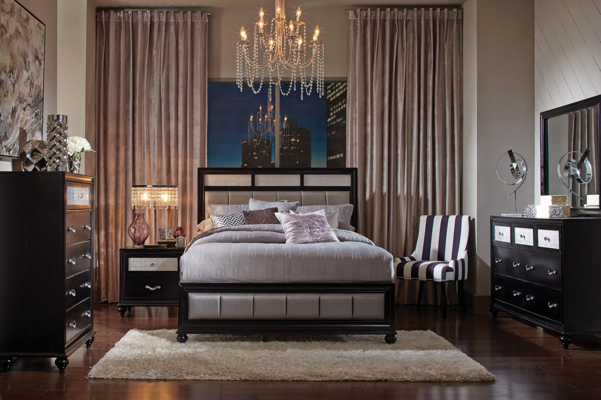 Coaster Barzini 4-piece California King Bedroom Set Black
