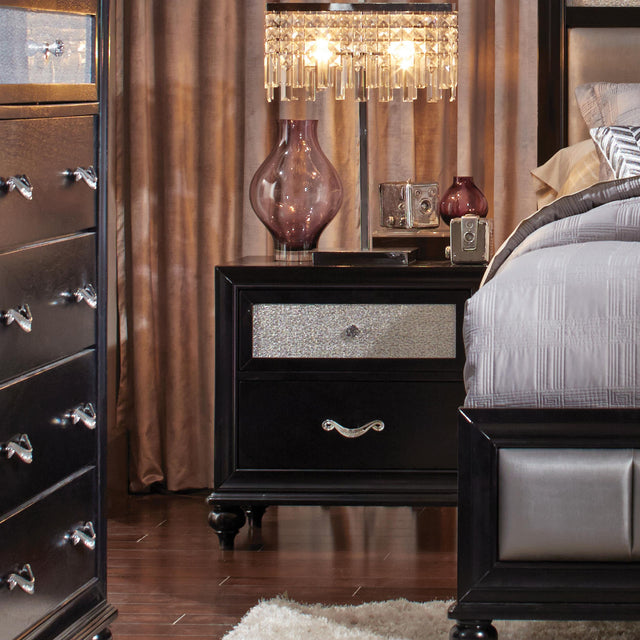 Coaster Barzini 2-drawer Nightstand Black