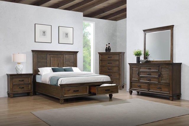 Coaster Franco 5-piece Queen Bedroom Set Burnished Oak