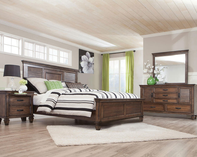 Coaster Franco 4-piece Eastern King Bedroom Set Burnished Oak