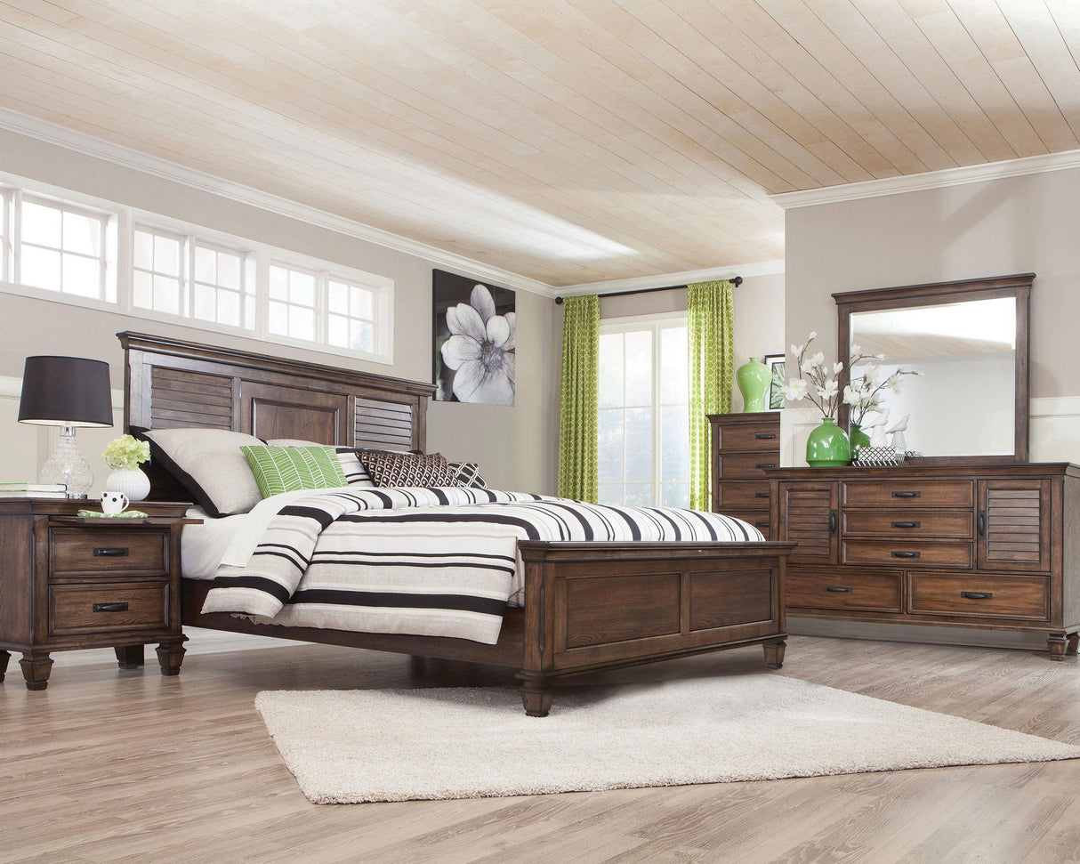 Coaster Franco 5-piece Eastern King Bedroom Set Burnished Oak