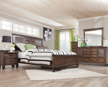 Coaster Franco 5-piece Eastern King Bedroom Set Burnished Oak