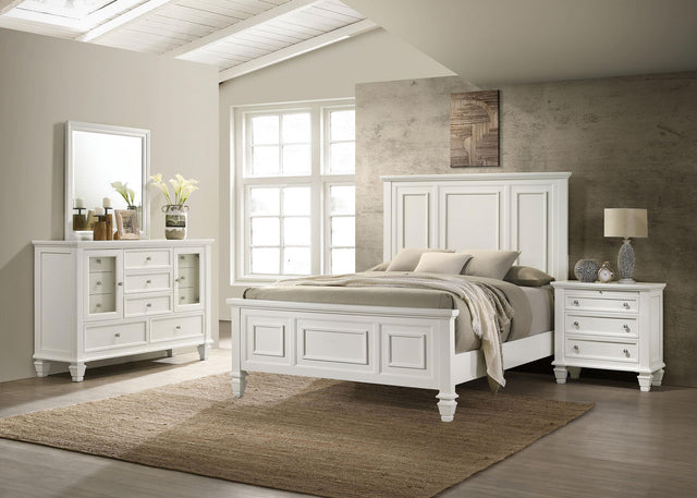 Coaster Sandy Beach 4-piece California King Bedroom Set Cream White