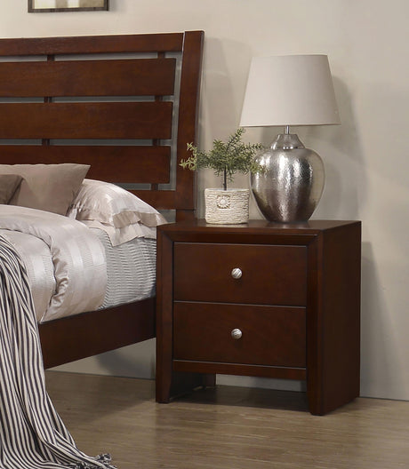 Coaster Serenity 2-drawer Nightstand Rich Merlot