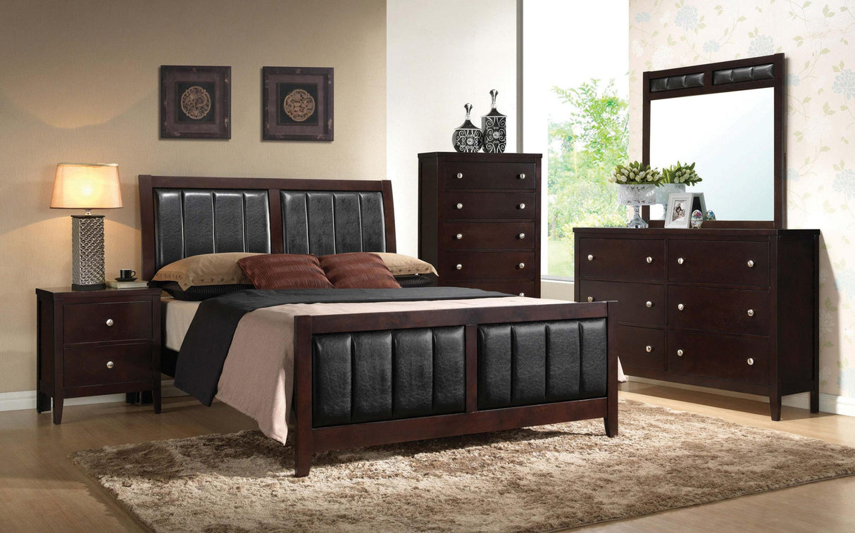 Coaster Carlton 5-piece Eastern King Bedroom Set Cappuccino
