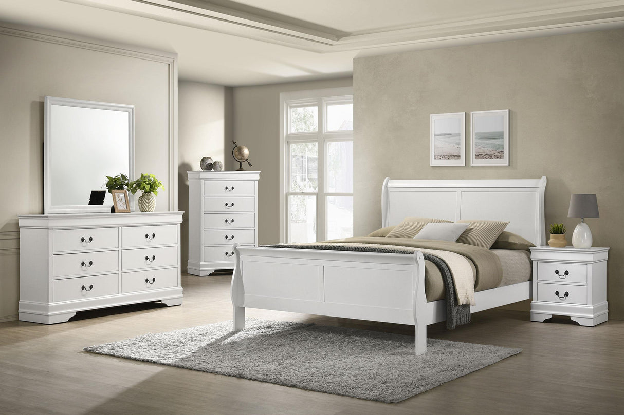 Coaster Louis Philippe 5-piece Eastern King Bedroom Set White