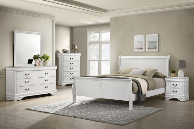 Coaster Louis Philippe 5-piece Eastern King Bedroom Set White