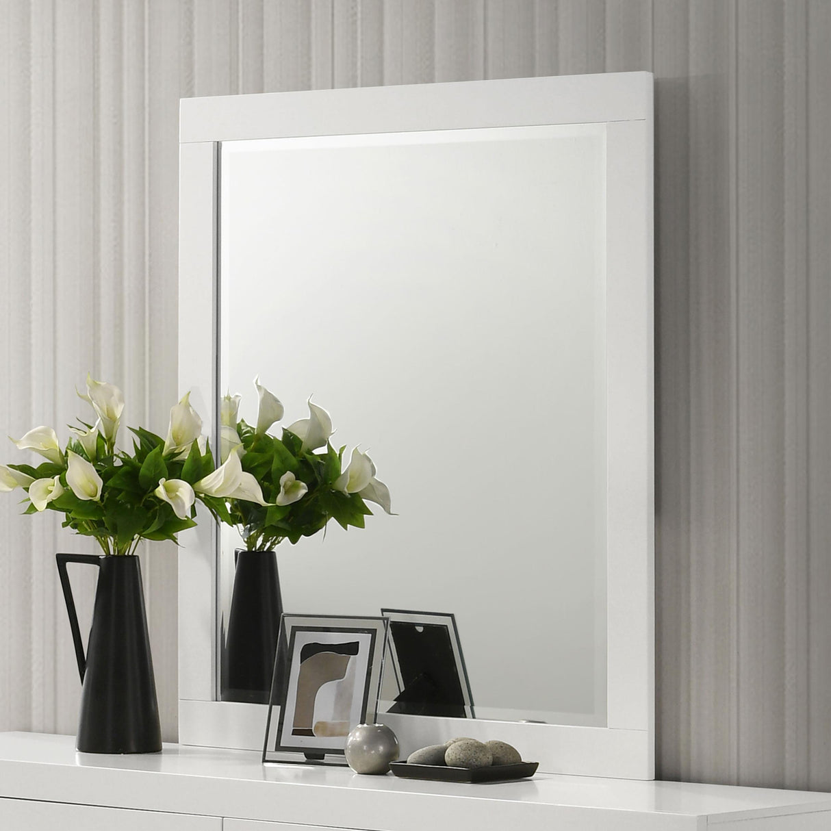 Coaster Jessica Dresser Mirror Cream White