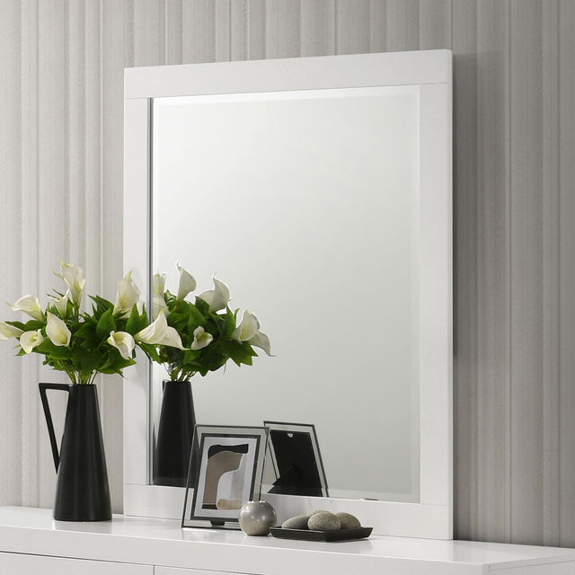 Coaster Jessica Dresser Mirror Cream White