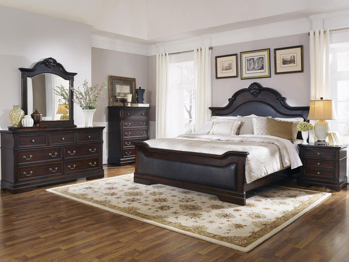 Coaster Cambridge 5-piece Eastern King Bedroom Set Cappuccino
