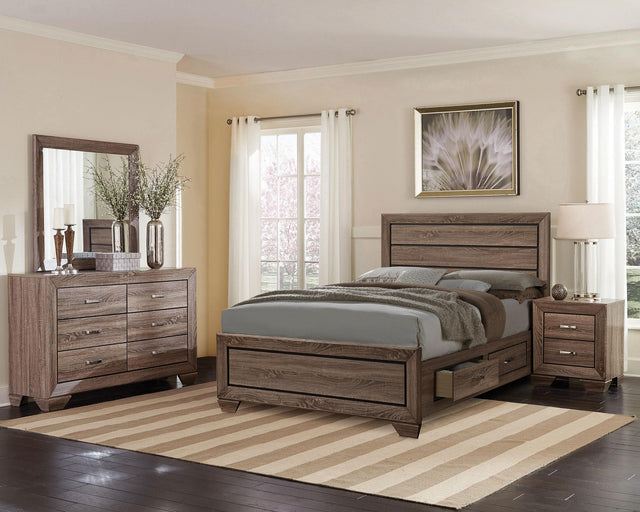 Coaster Kauffman 4-piece California King Bedroom Set Washed Taupe