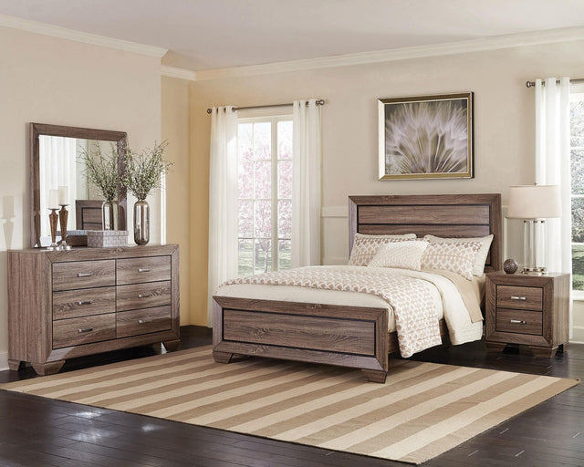 Coaster Kauffman 4-piece Eastern King Bedroom Set Washed Taupe