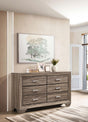 Coaster Kauffman 6-drawer Dresser Washed Taupe