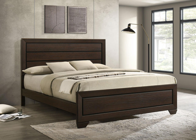 Coaster Kauffman Wood California King Panel Bed Dark Cocoa