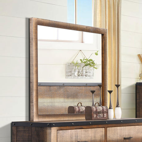 Coaster Sembene Dresser Mirror Distressed Multi-Color