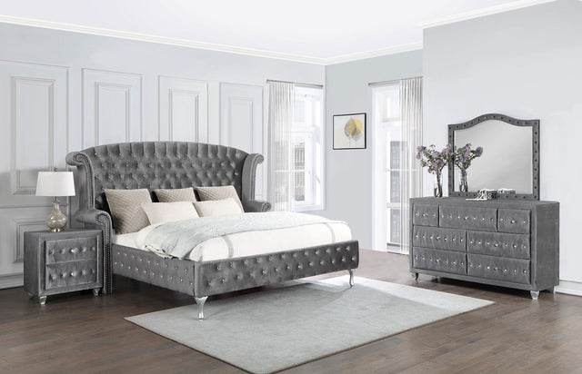 Coaster Deanna 4-piece Eastern King Bedroom Set Grey