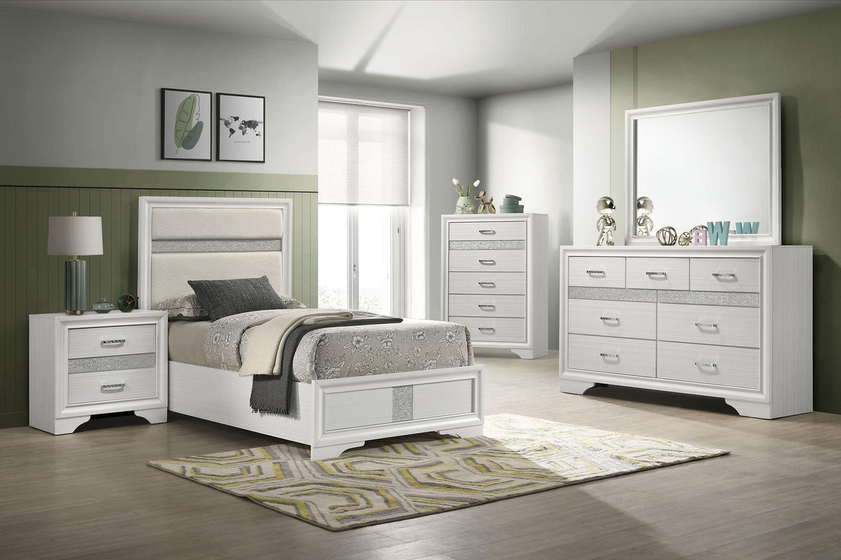 Coaster Miranda 5-piece Twin Bedroom Set White