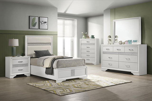 Coaster Miranda 5-piece Twin Bedroom Set White
