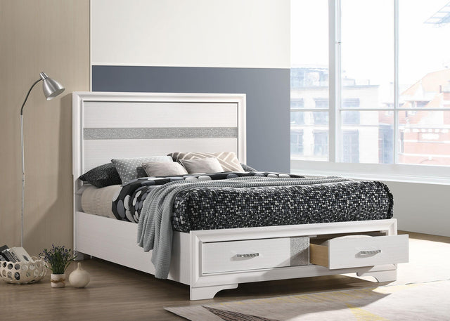 Coaster Miranda 51-inch Wood Full Storage Panel Bed White