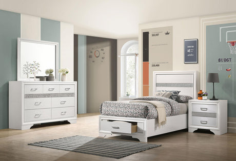 Coaster Miranda 4-piece Twin Bedroom Set White