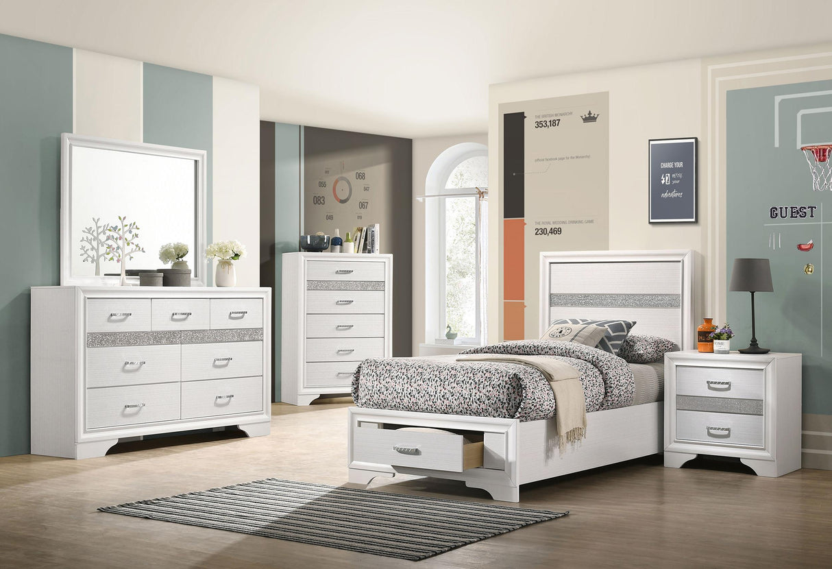 Coaster Miranda 5-piece Twin Bedroom Set White