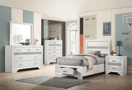 Coaster Miranda 5-piece Twin Bedroom Set White