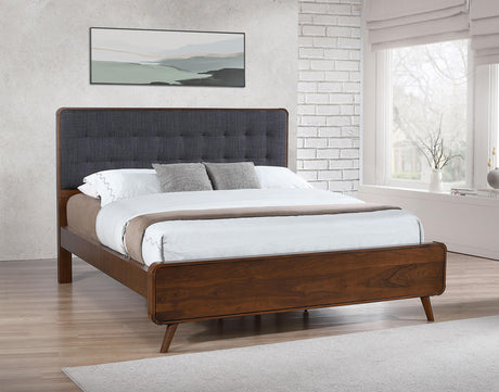 Coaster Robyn Wood California King Panel Bed Dark Walnut