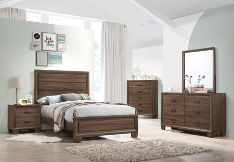 Coaster Brandon 5-piece Full Bedroom Set Warm Brown