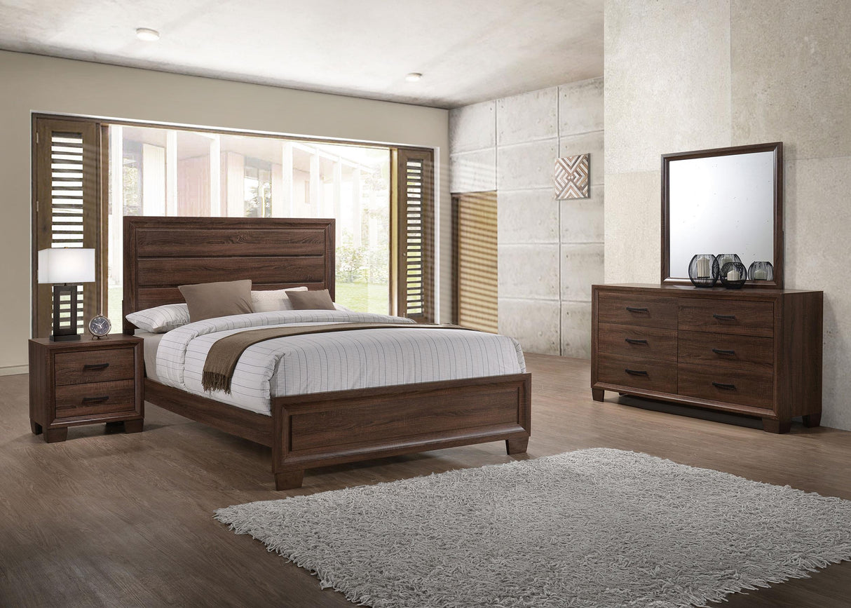 Coaster Brandon 4-piece Queen Bedroom Set Warm Brown
