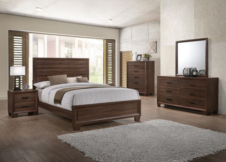 Coaster Brandon 5-piece Queen Bedroom Set Warm Brown