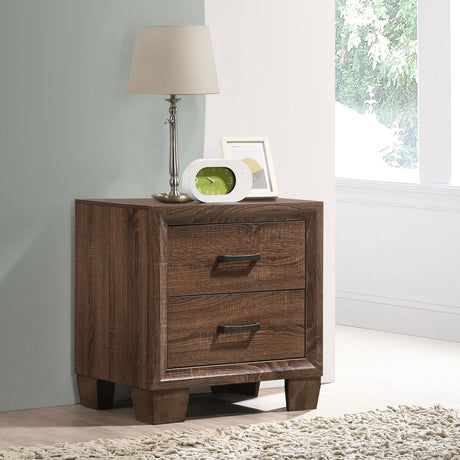 Coaster Brandon 2-drawer Nightstand Warm Brown