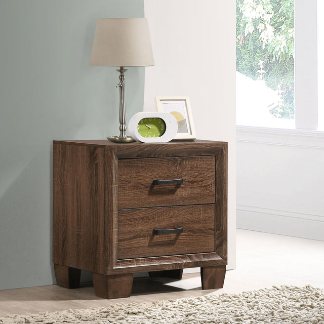 Coaster Brandon 2-drawer Nightstand Warm Brown