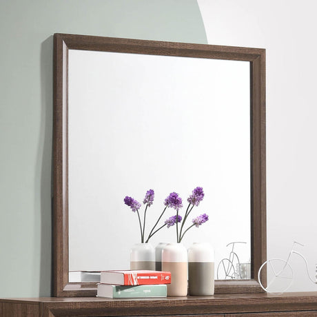 Coaster Brandon Dresser Mirror Warm Brown