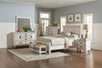 Coaster Franco 5-piece Queen Bedroom Set Distressed White