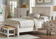 Coaster Franco Wood Queen Panel Bed Distressed White