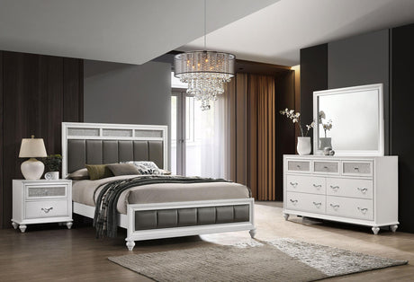 Coaster Barzini 4-piece Eastern King Bedroom Set White