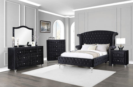 Coaster Deanna 5-piece Eastern King Bedroom Set Black
