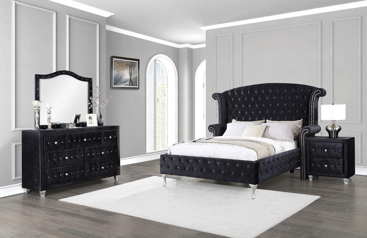 Coaster Deanna 4-piece Queen Bedroom Set Black