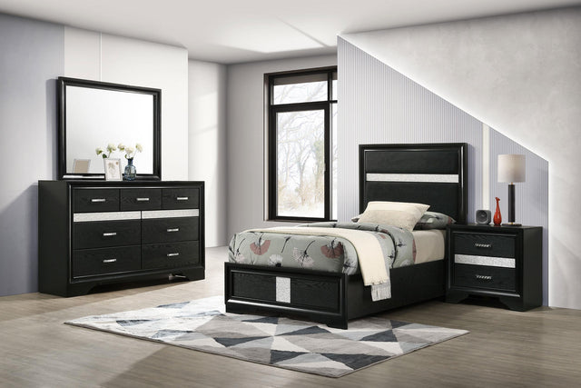 Coaster Miranda 4-piece Twin Bedroom Set Black