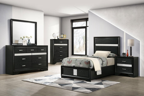 Coaster Miranda 5-piece Twin Bedroom Set Black