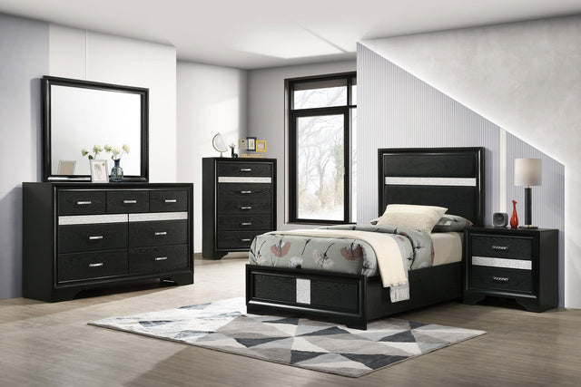 Coaster Miranda 5-piece Twin Bedroom Set Black