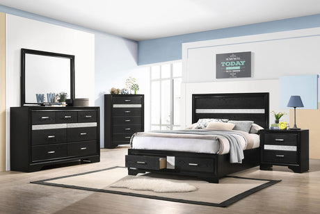 Coaster Miranda 5-piece Full Bedroom Set Black