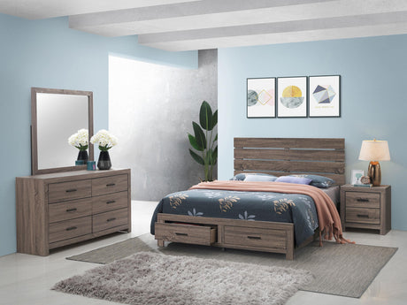 Coaster Brantford 4-piece Queen Bedroom Set Barrel Oak