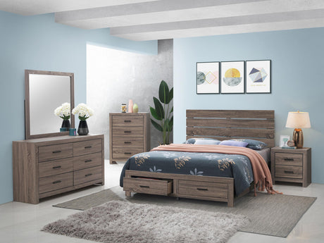 Coaster Brantford 5-piece Queen Bedroom Set Barrel Oak