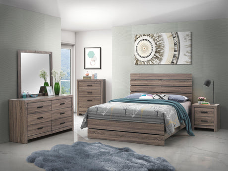 Coaster Brantford 5-piece Eastern King Bedroom Set Barrel Oak