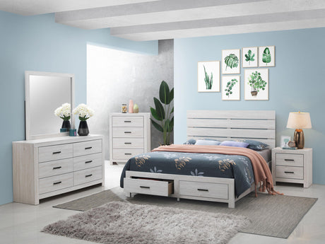 Coaster Brantford 5-piece Eastern King Bedroom Set Coastal White