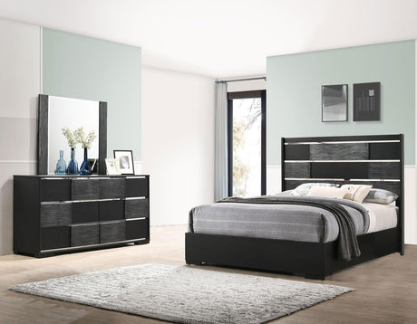 Coaster Blacktoft 4-piece Eastern King Bedroom Set Black