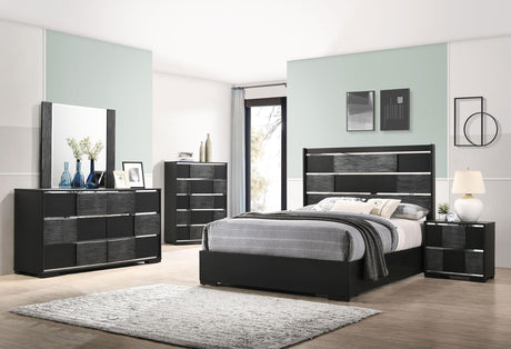 Coaster Blacktoft 5-piece Eastern King Bedroom Set Black
