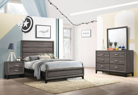 Coaster Watson 4-piece Full Bedroom Set Grey Oak
